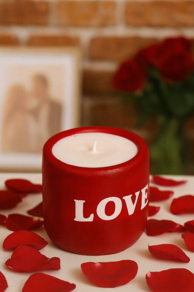 Dekoratif Mum Love
