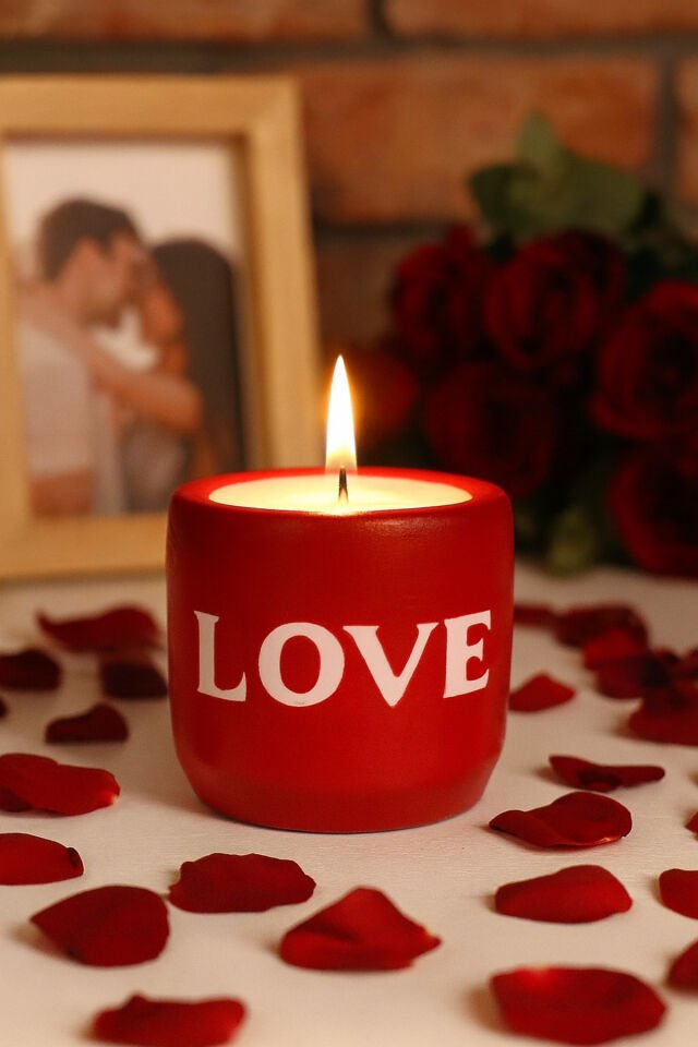 Dekoratif Mum Love