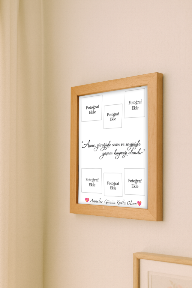 Anneler Gününe Özel Çerçeve Ve Fotoğraf Baskısı (15X21)