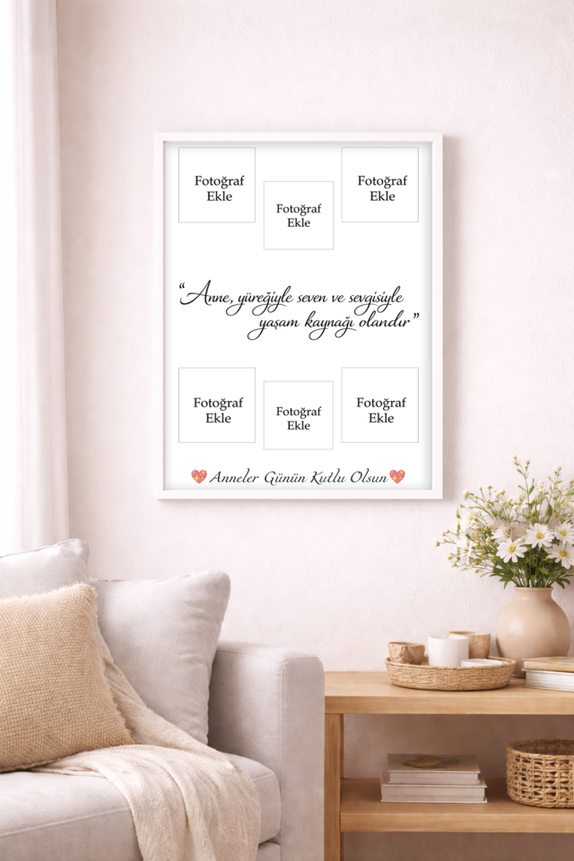 Anneler Gününe Özel Çerçeve Ve Fotoğraf Baskısı (30X40)