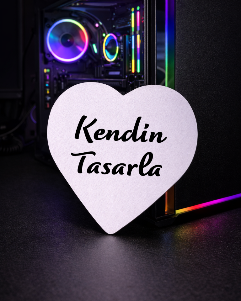 Kişiye Özel Baskılı Mousepad (Kalp)