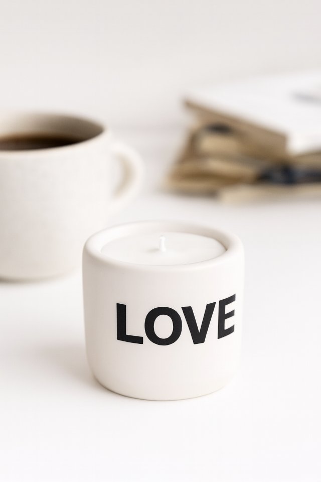 Dekoratif Mum Love