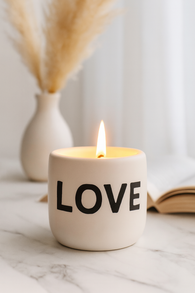 Dekoratif Mum Love