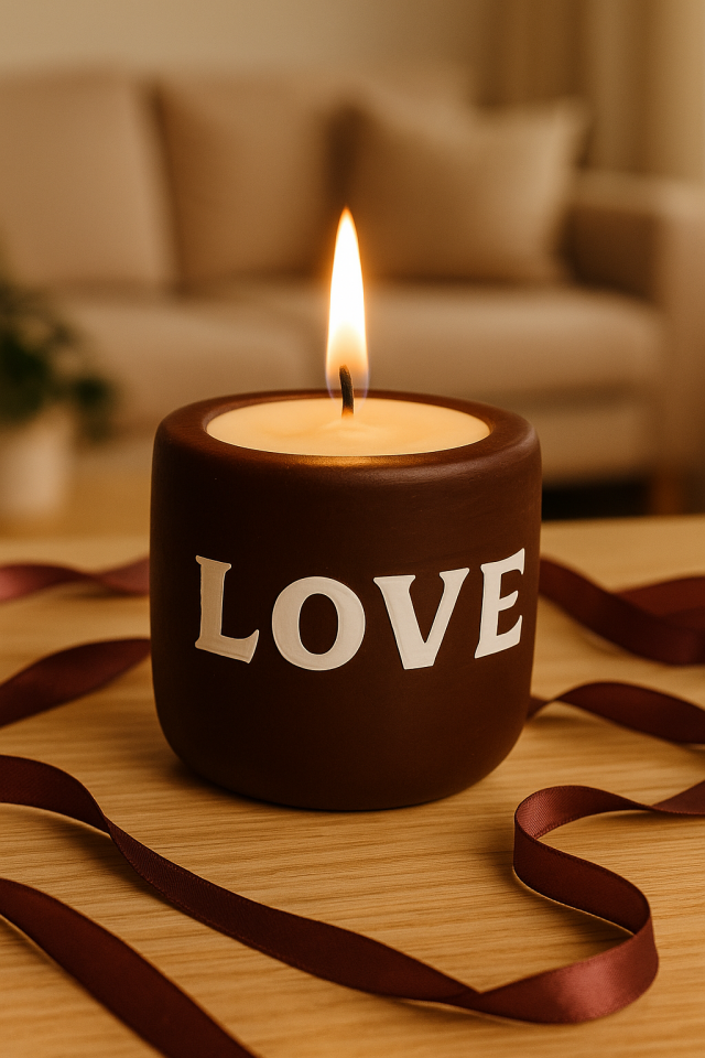 Dekoratif Mum Love