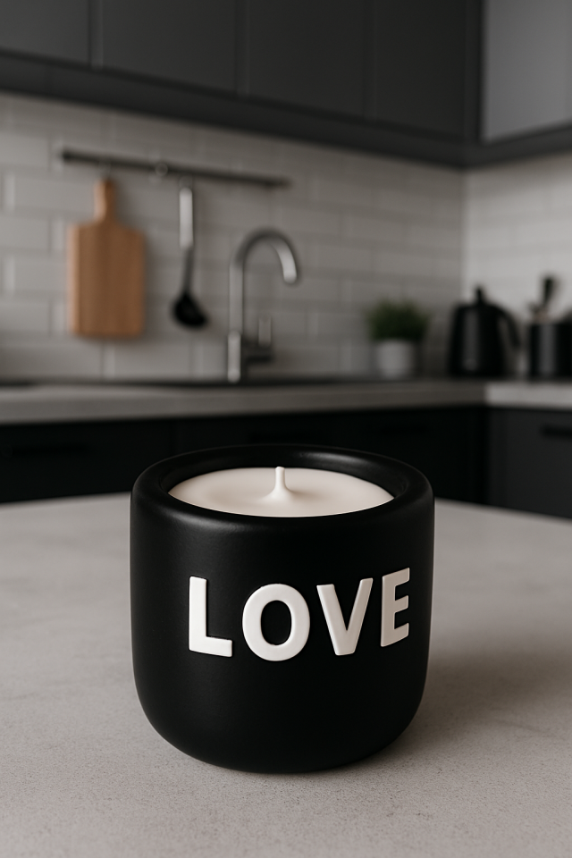 Dekoratif Mum Love