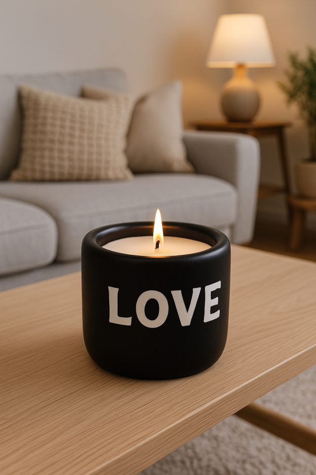 Dekoratif Mum Love